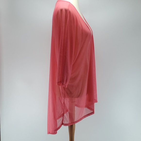 LulaRoe Pink Mesh Cardigan - Picture 2 of 11